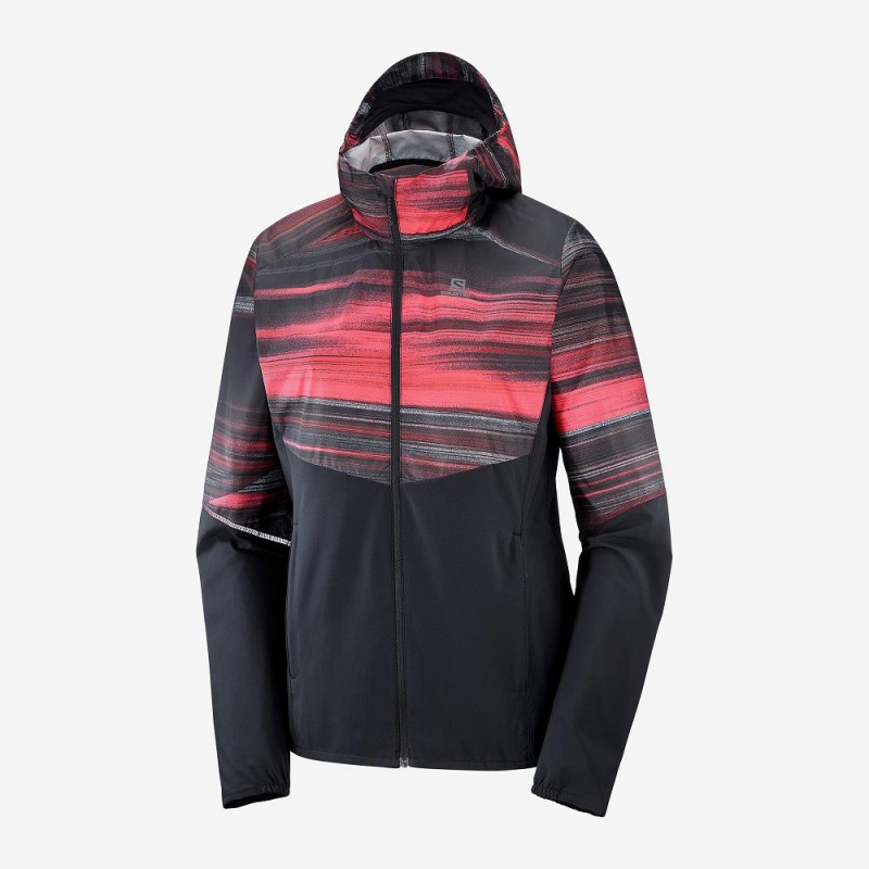 Salomon Agile Wind Laufjacke Schwarz | 07362-SQOX