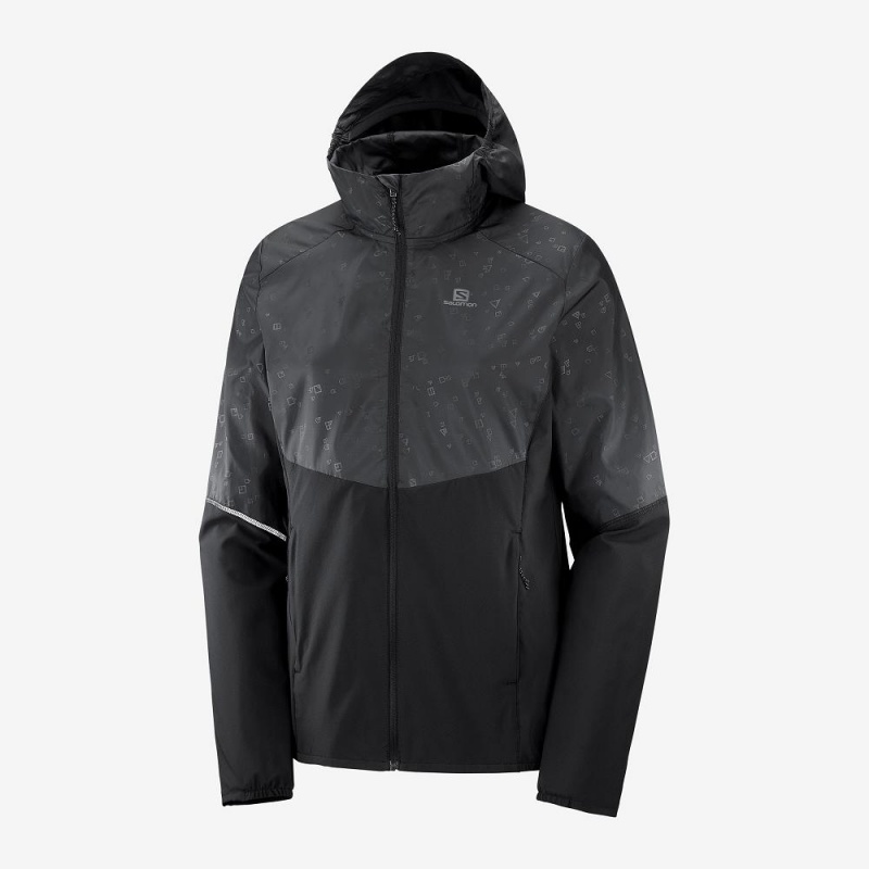 Salomon Agile Wind Laufjacke Schwarz | 32481-HWQA