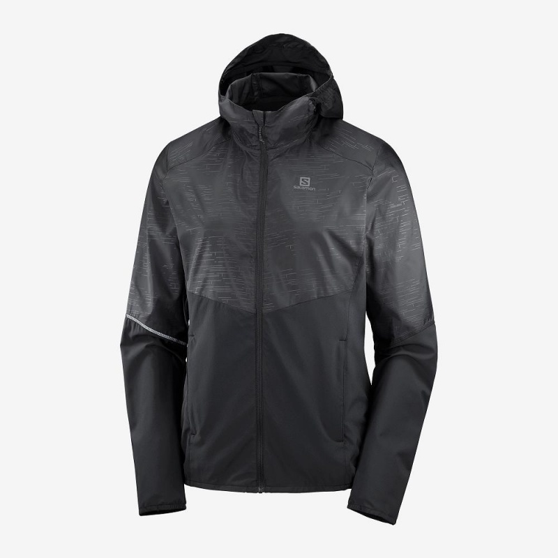 Salomon Agile Wind Laufjacke Schwarz | 84931-ZWTD