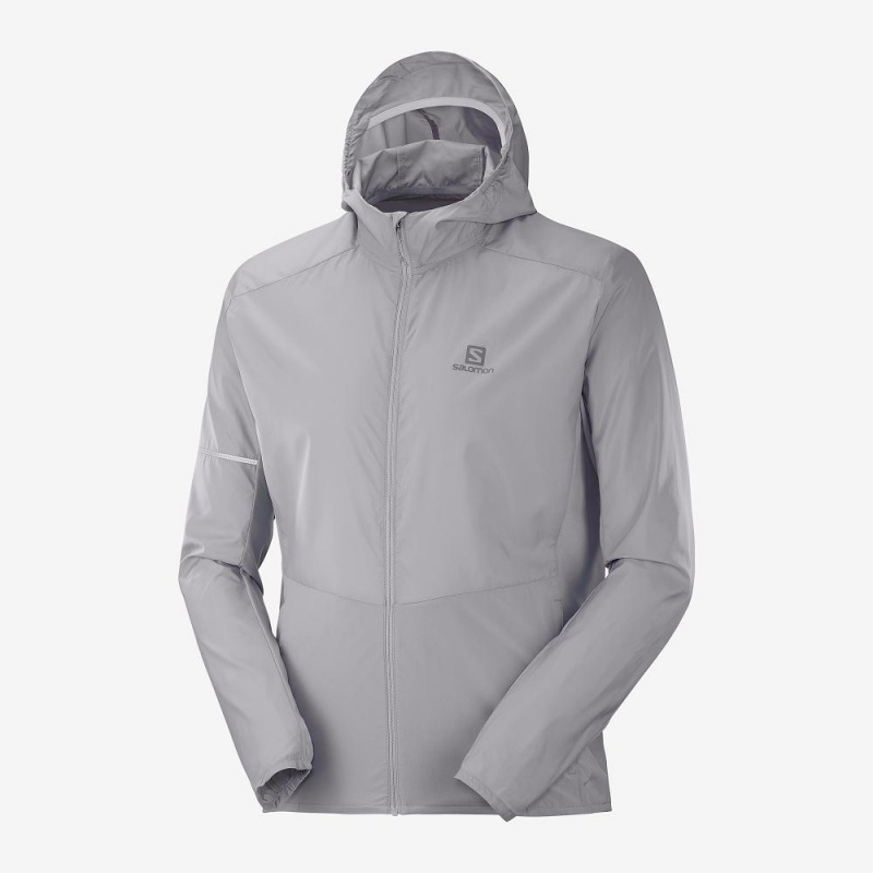 Salomon Agile Wind Laufjacke Silber | 32578-ZTNQ