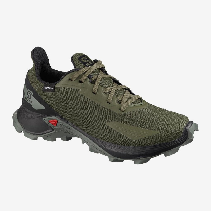 Salomon Alphacross Blast Climasalomon Wasserdichte Trailrunning Schuhe Grün | 25307-OGKP