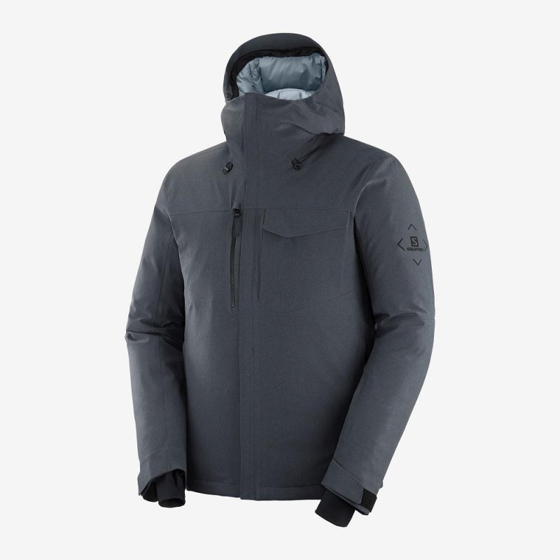 Salomon Arctic Down Jacket M Skijacken Gray | 93650-DNRB