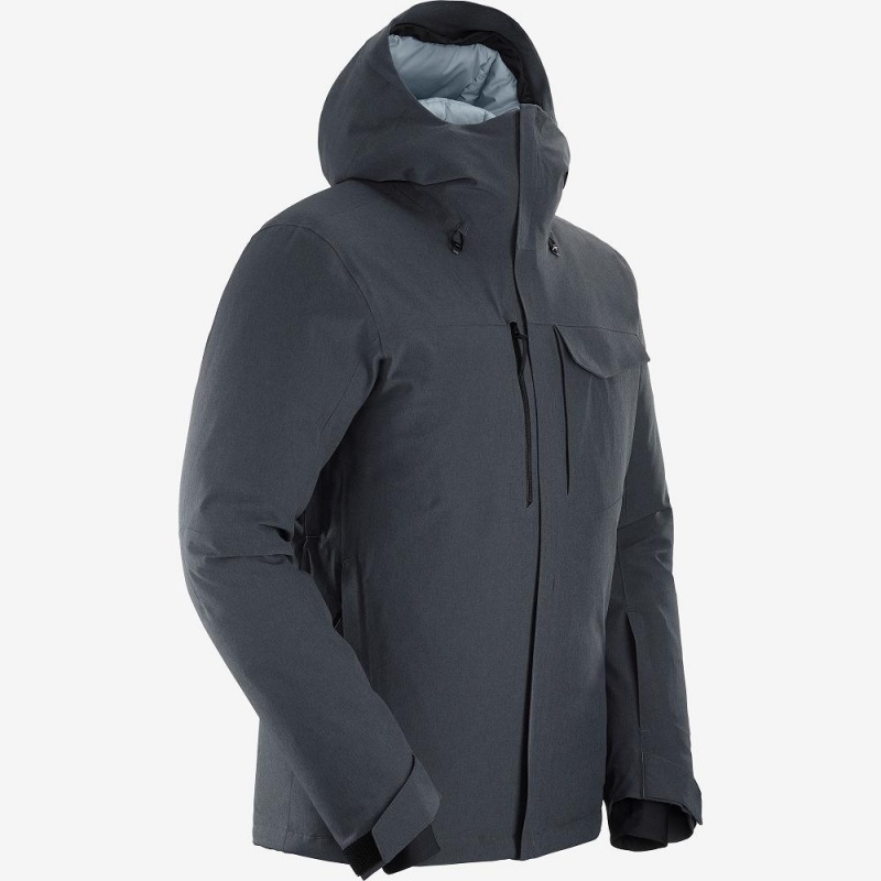 Salomon Arctic Down Jacket M Skijacken Gray | 93650-DNRB