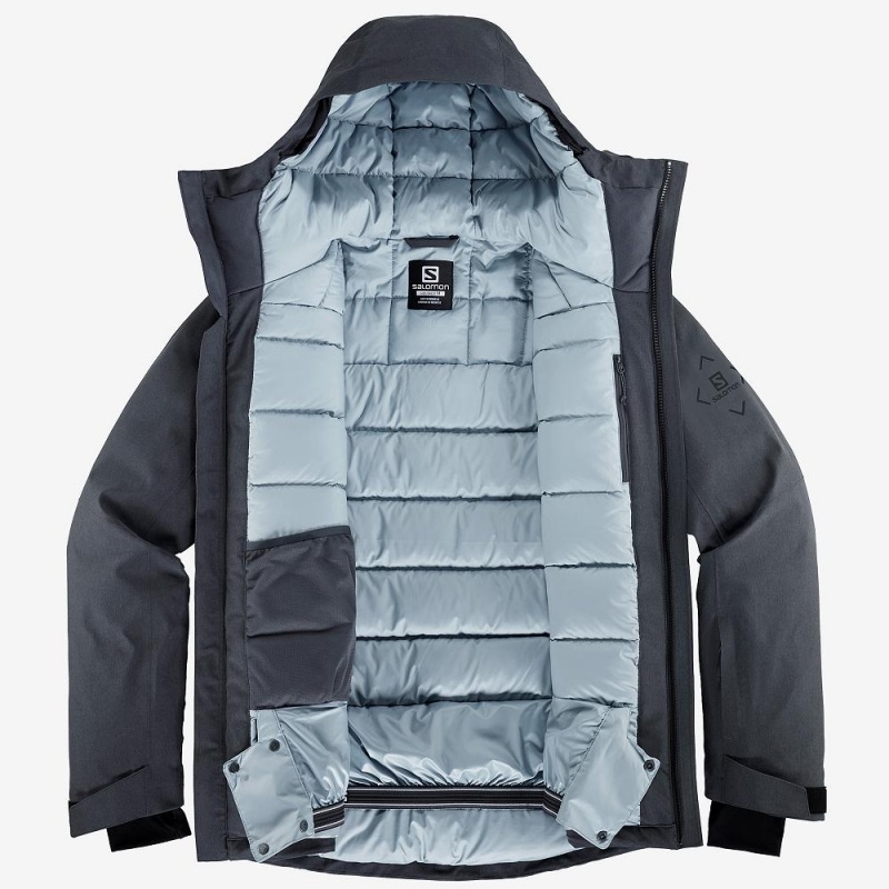 Salomon Arctic Down Jacket M Skijacken Gray | 93650-DNRB