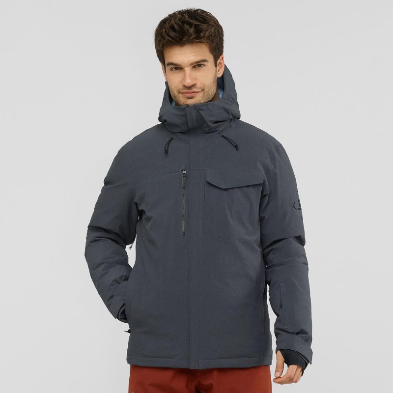 Salomon Arctic Down Jacket M Skijacken Gray | 93650-DNRB