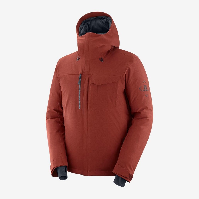 Salomon Arctic Down Jacket M Skijacken Rot | 74965-EQTJ