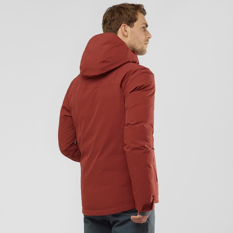 Salomon Arctic Down Jacket M Skijacken Rot | 74965-EQTJ