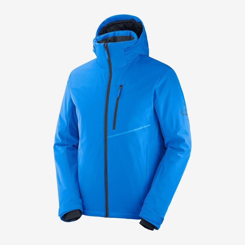 Salomon Blast Jacket M Skijacken Blau | 79864-XAJT