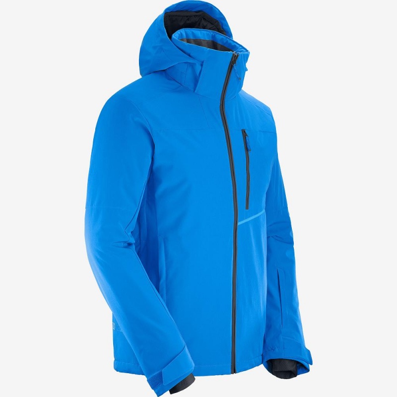 Salomon Blast Jacket M Skijacken Blau | 79864-XAJT