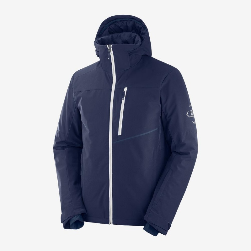 Salomon Blast Jacket M Skijacken Navy | 80419-IFBT