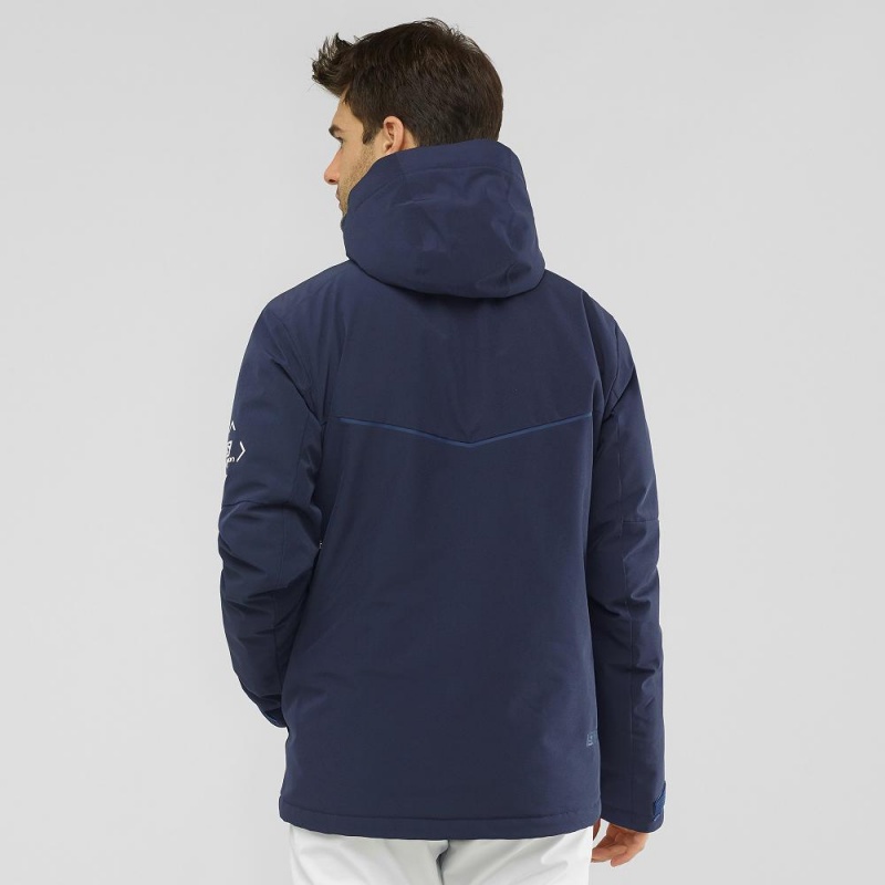 Salomon Blast Jacket M Skijacken Navy | 80419-IFBT