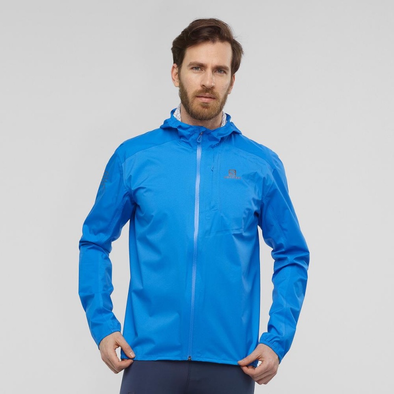 Salomon Bonatti 2.5L Laufjacke Blau | 42038-IYPD