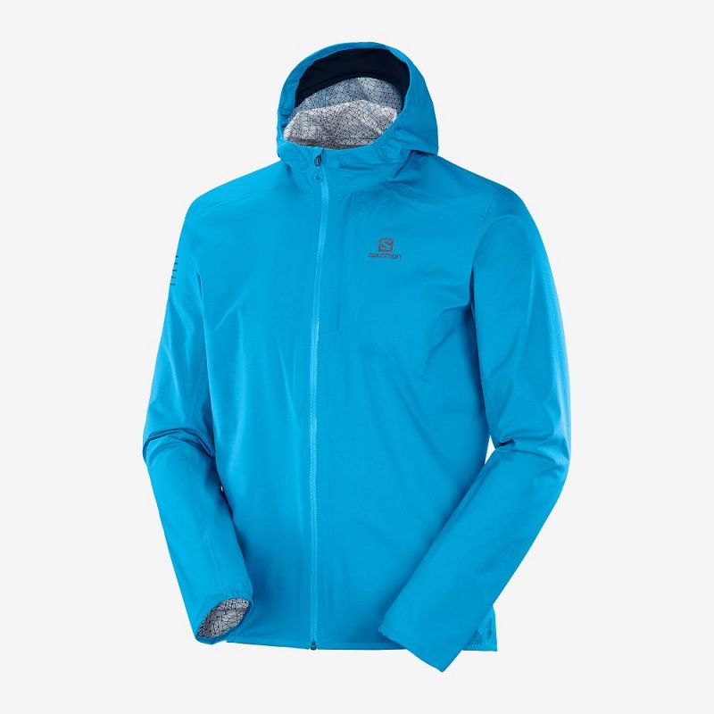 Salomon Bonatti 2.5L Laufjacke Blau | 56794-DPYZ