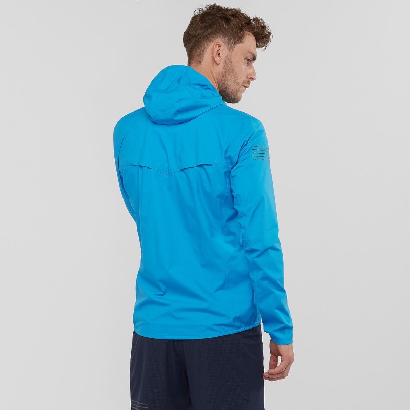 Salomon Bonatti 2.5L Laufjacke Blau | 56794-DPYZ