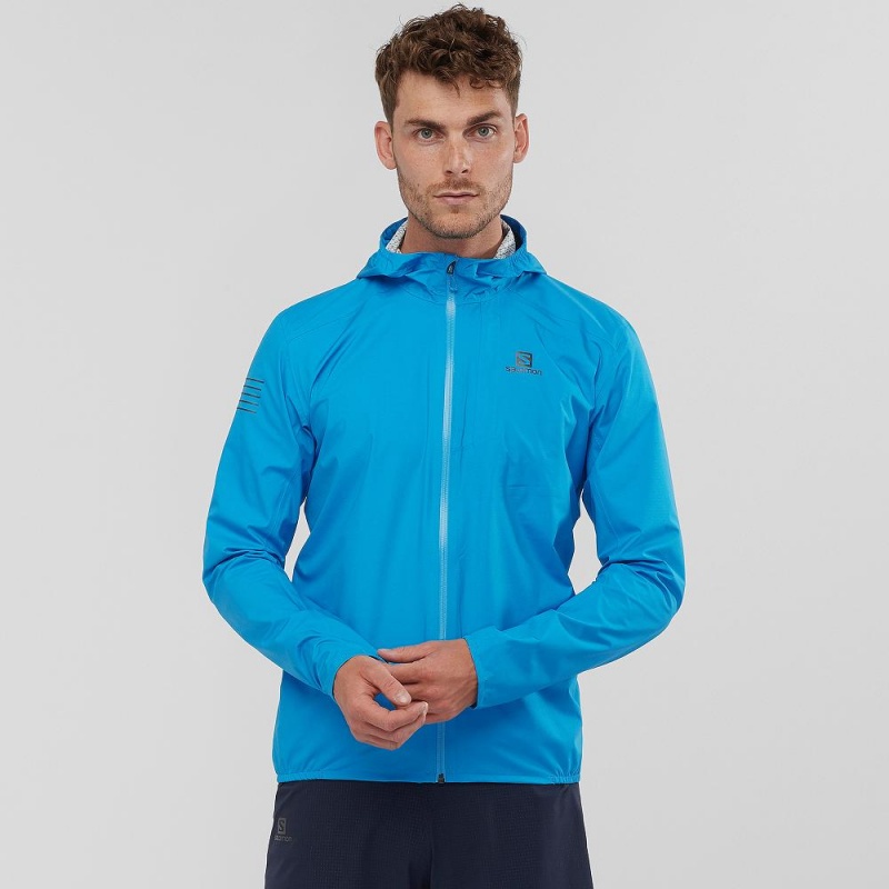 Salomon Bonatti 2.5L Laufjacke Blau | 56794-DPYZ