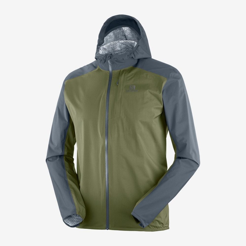 Salomon Bonatti 2.5L Laufjacke Grün | 60529-WTUL