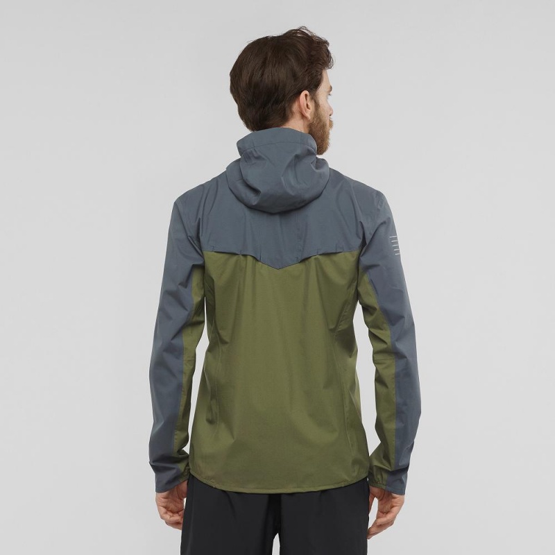 Salomon Bonatti 2.5L Laufjacke Grün | 60529-WTUL