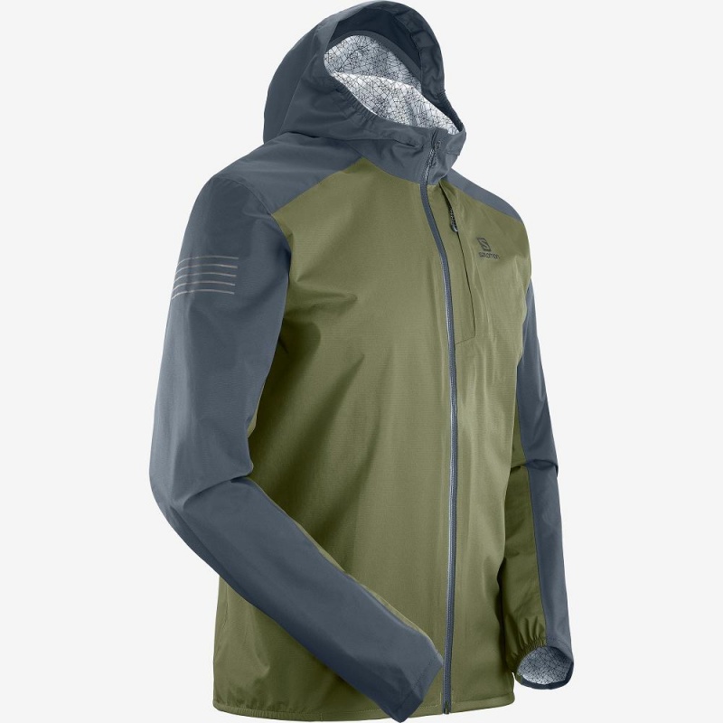 Salomon Bonatti 2.5L Laufjacke Grün | 60529-WTUL