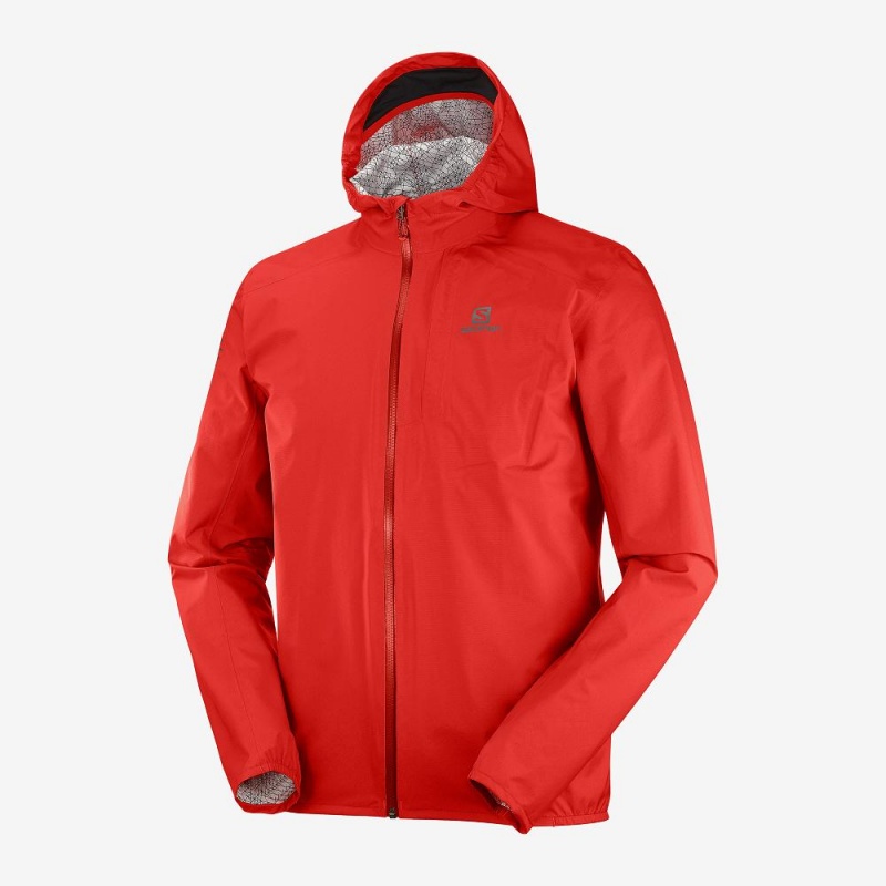 Salomon Bonatti 2.5L Laufjacke Rot | 59238-RFQV