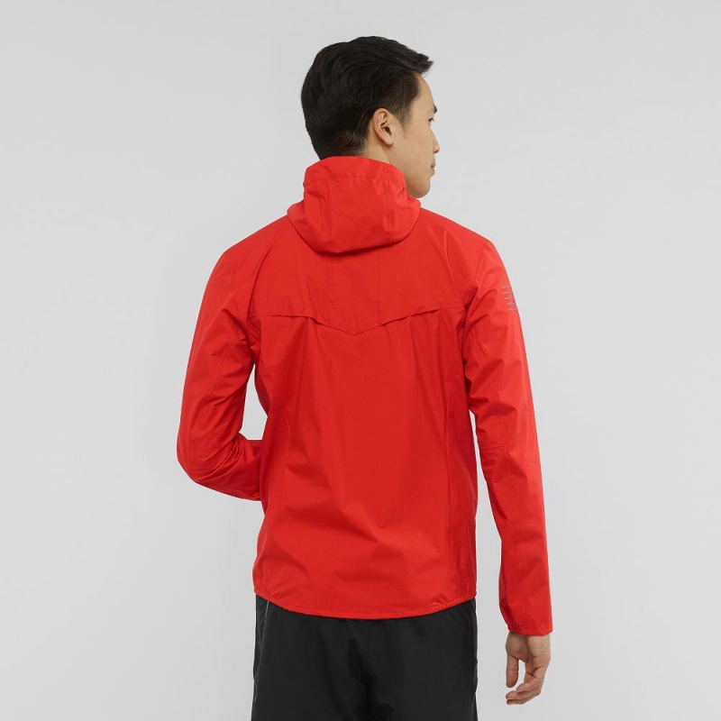 Salomon Bonatti 2.5L Laufjacke Rot | 59238-RFQV