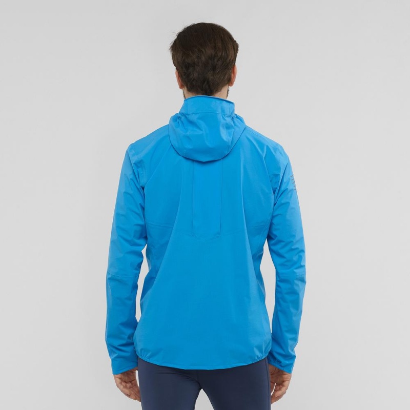 Salomon Bonatti Pro Wp Jkt M Laufjacke Blau | 12436-WBVQ