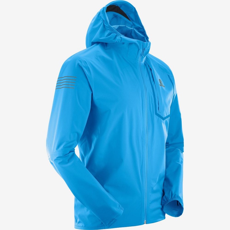 Salomon Bonatti Pro Wp Jkt M Laufjacke Blau | 12436-WBVQ