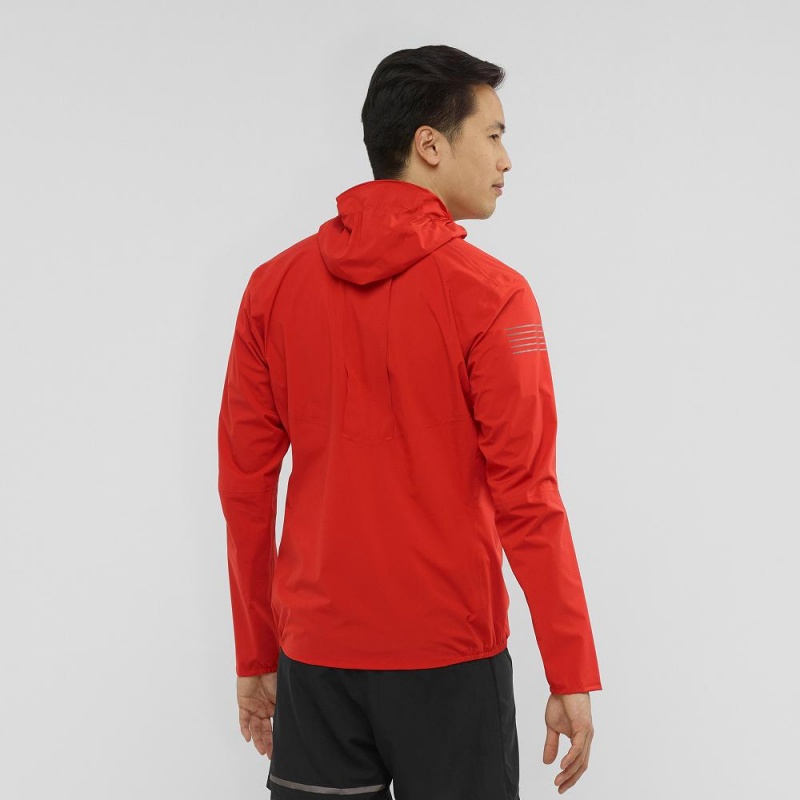 Salomon Bonatti Pro Wp Jkt M Laufjacke Rot | 20879-SLUM