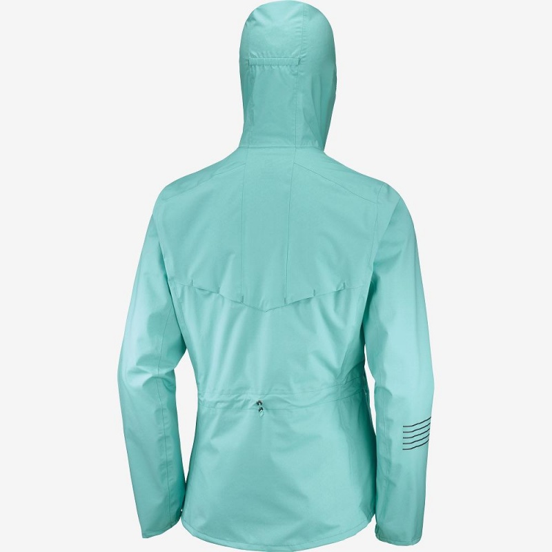 Salomon Bonatti Wasserdichte Laufjacke Grün | 42710-SACM