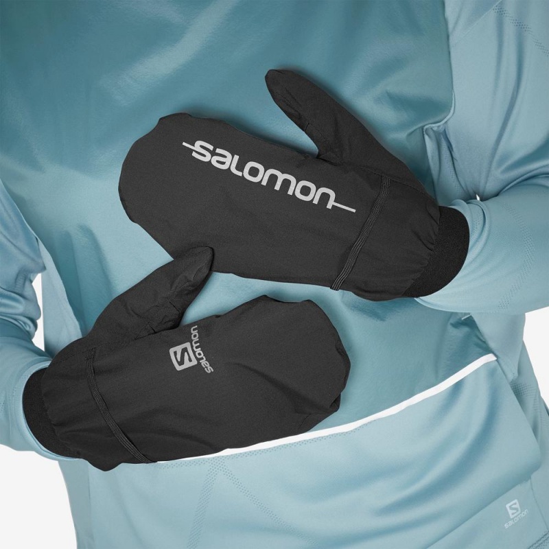 Salomon Bonatti Wp Mitten U Handschuhe Schwarz | 82063-ZLTB