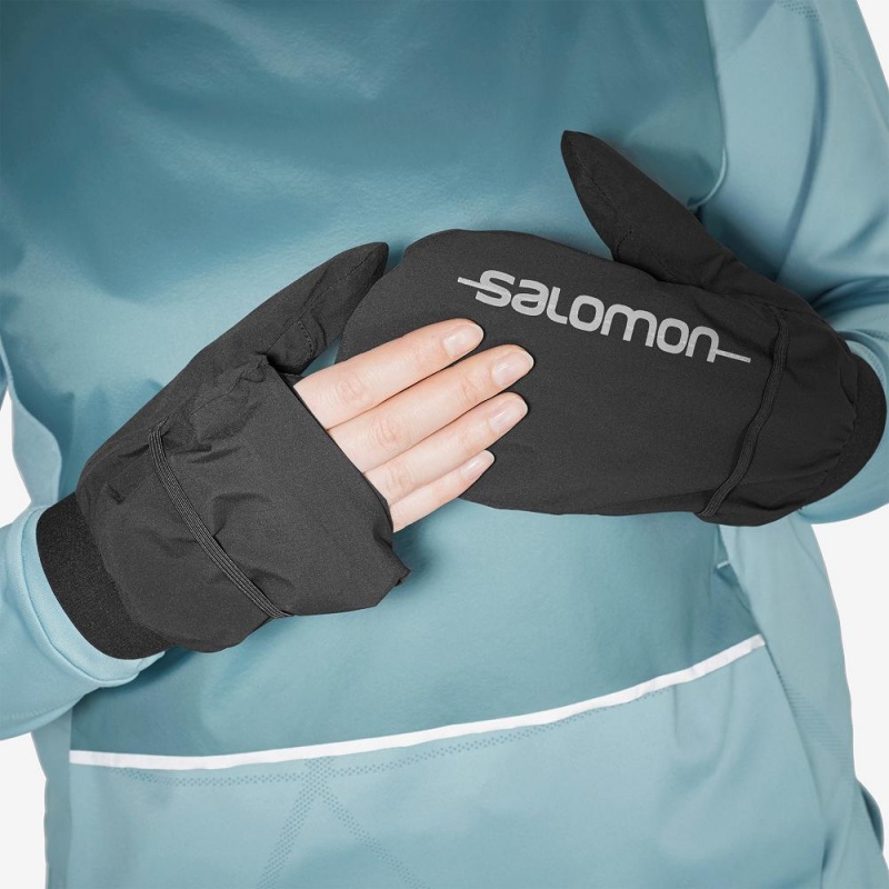 Salomon Bonatti Wp Mitten U Handschuhe Schwarz | 82063-ZLTB