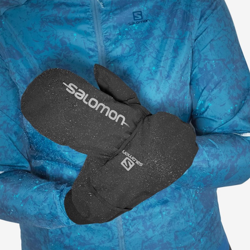 Salomon Bonatti Wp Mitten U Handschuhe Schwarz | 82063-ZLTB