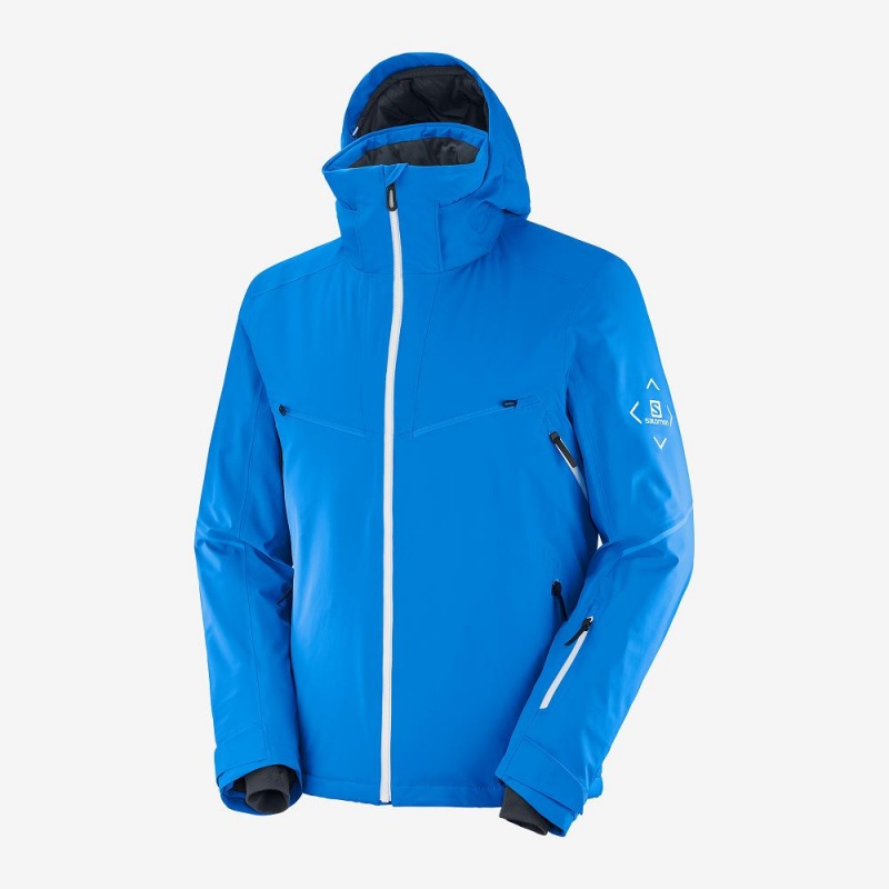 Salomon Brilliant Skijacken Blau | 34175-EAWH