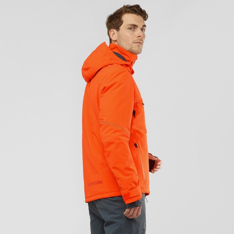 Salomon Brilliant Skijacken Orange | 74512-TVCN