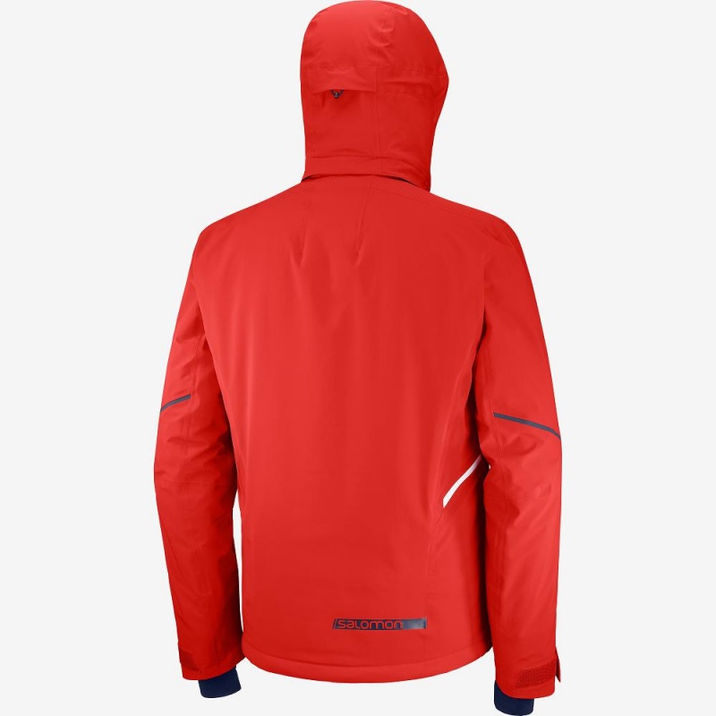 Salomon Brilliant Skijacken Rot | 34709-KVMN