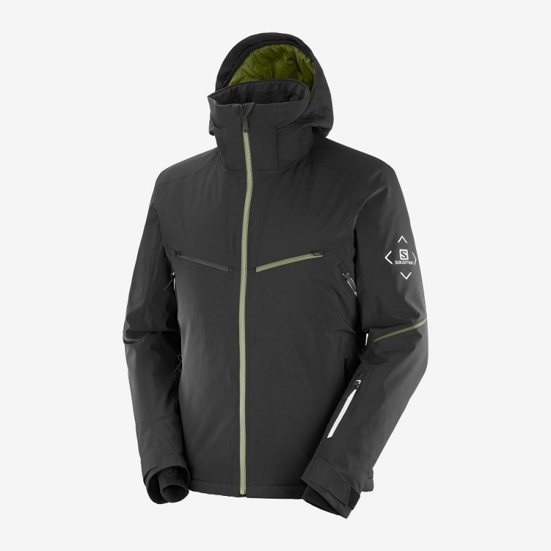 Salomon Brilliant Skijacken Schwarz | 30297-QTHS