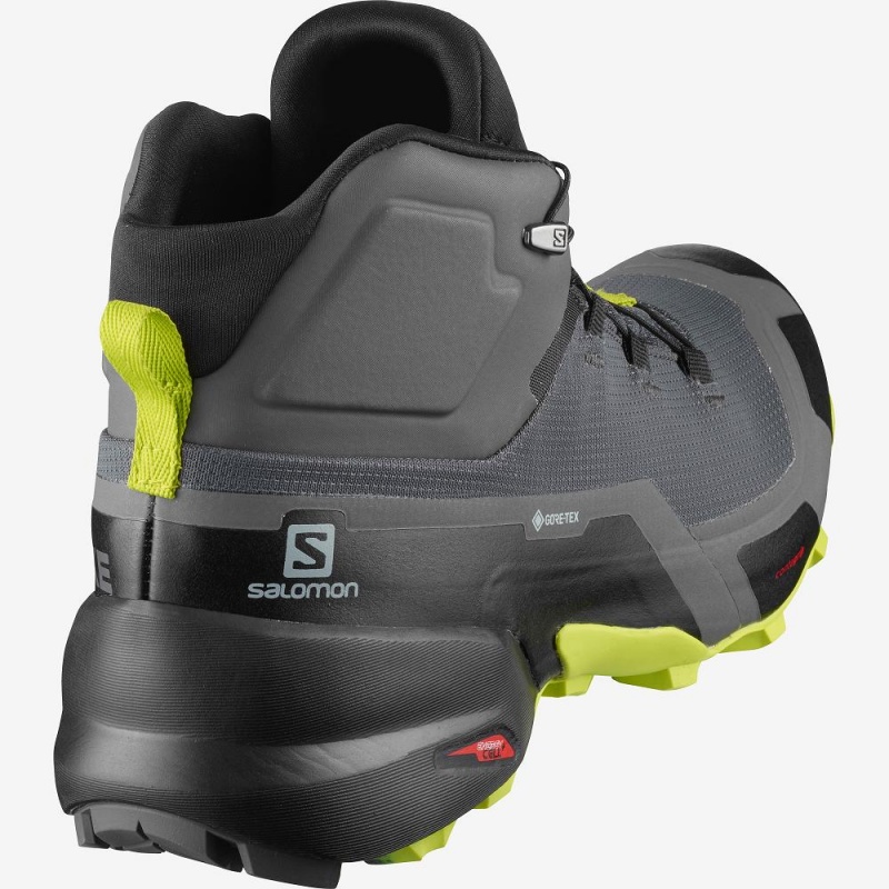 Salomon Cross Hike Mid Gore-Tex Wanderstiefel Gray | 04785-GJTR