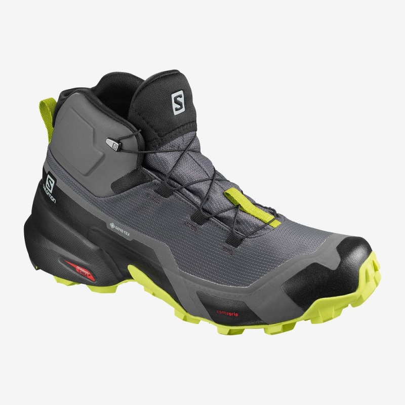 Salomon Cross Hike Mid Gore-Tex Wanderstiefel Gray | 04785-GJTR