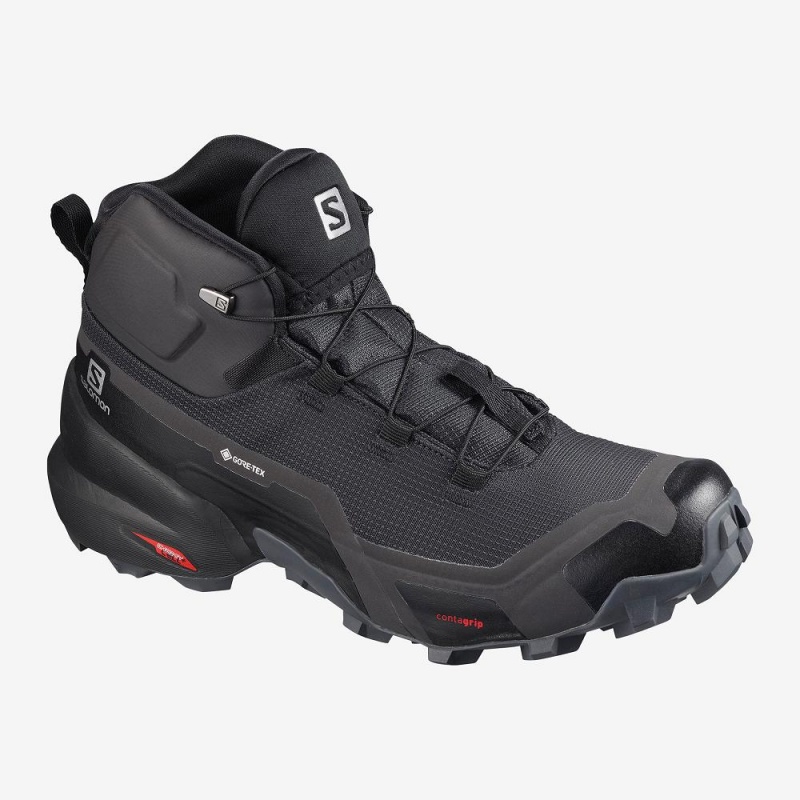 Salomon Cross Hike Mid Gore-Tex Wanderstiefel Schwarz | 19683-QEXC