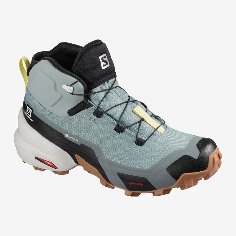 Salomon Cross Hike Mid Gore-Tex Wanderstiefel Grün | 60289-WRMG