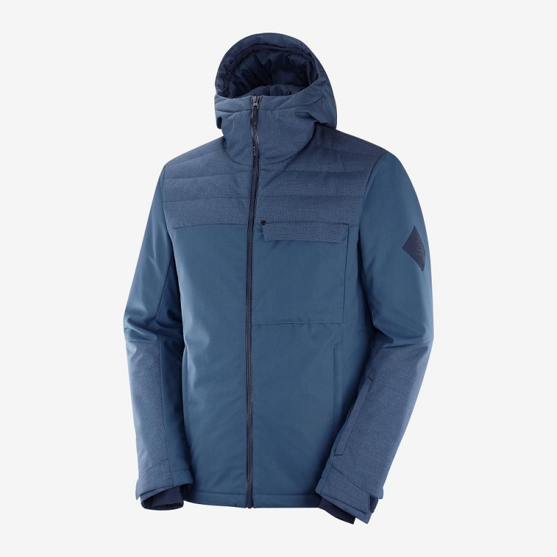 Salomon Deepsteep Jacket M Skijacken Navy | 30754-XAEV