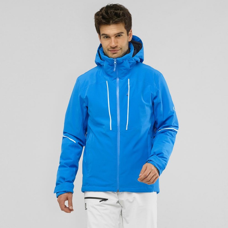 Salomon Edge Skijacken Blau | 08243-LOAB