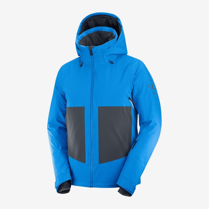 Salomon Epic Jacket M Skijacken Blau | 74186-GULY