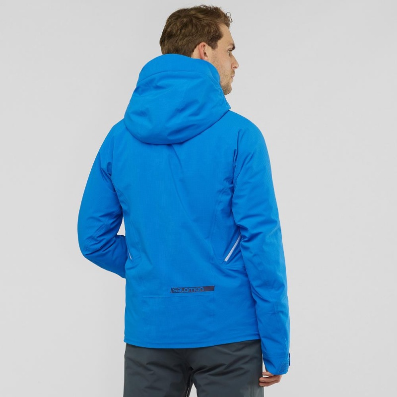 Salomon Epic Jacket M Skijacken Blau | 74186-GULY