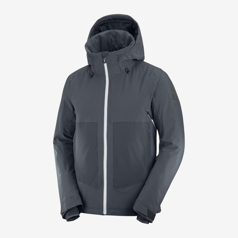 Salomon Epic Jacket M Skijacken Gray | 06541-PTUZ