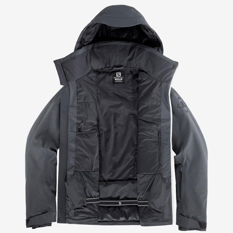 Salomon Epic Jacket M Skijacken Gray | 06541-PTUZ