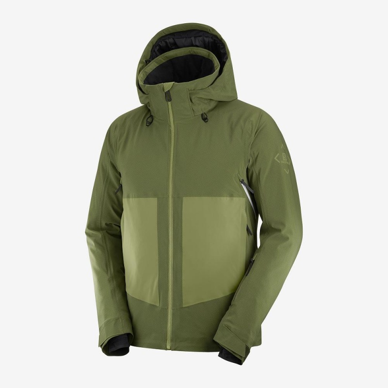 Salomon Epic Jacket M Skijacken Grün | 70891-BHFM