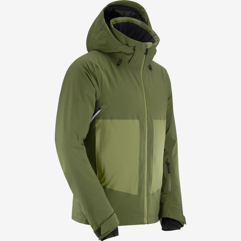 Salomon Epic Jacket M Skijacken Grün | 70891-BHFM