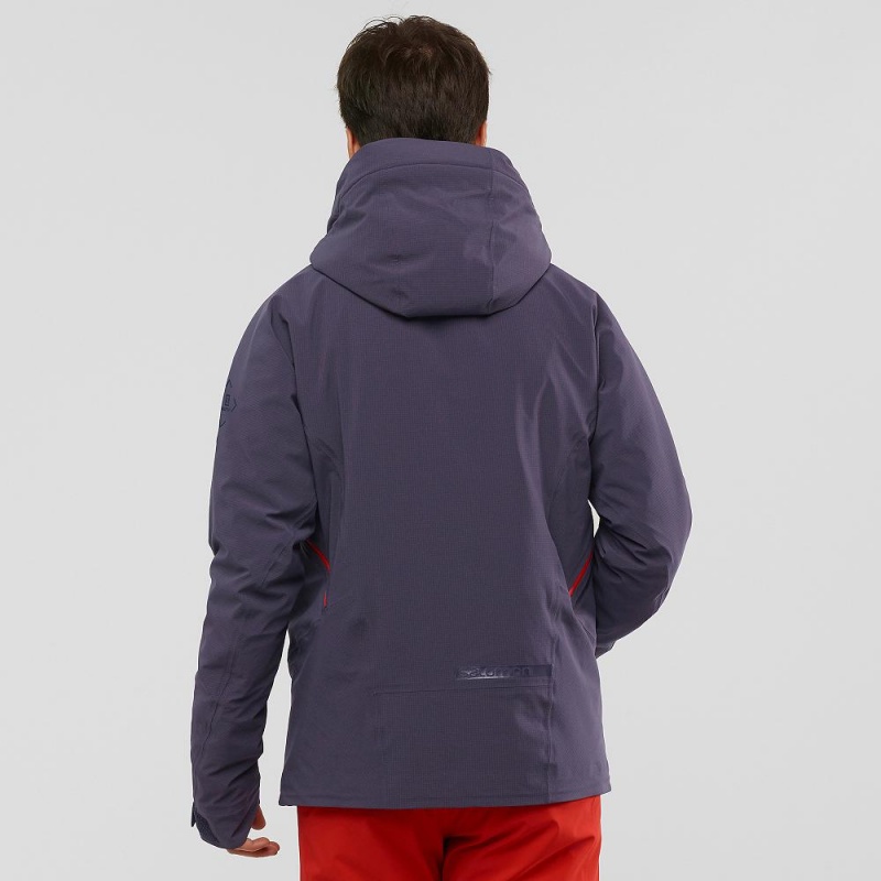 Salomon Epic Jacket M Skijacken Navy | 89230-FTNI