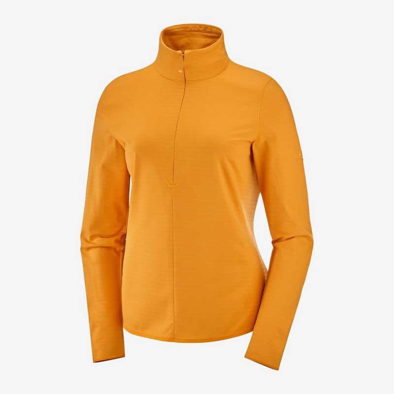 Salomon Essential Lightwarm Pullover Gelb | 17594-ZFQM