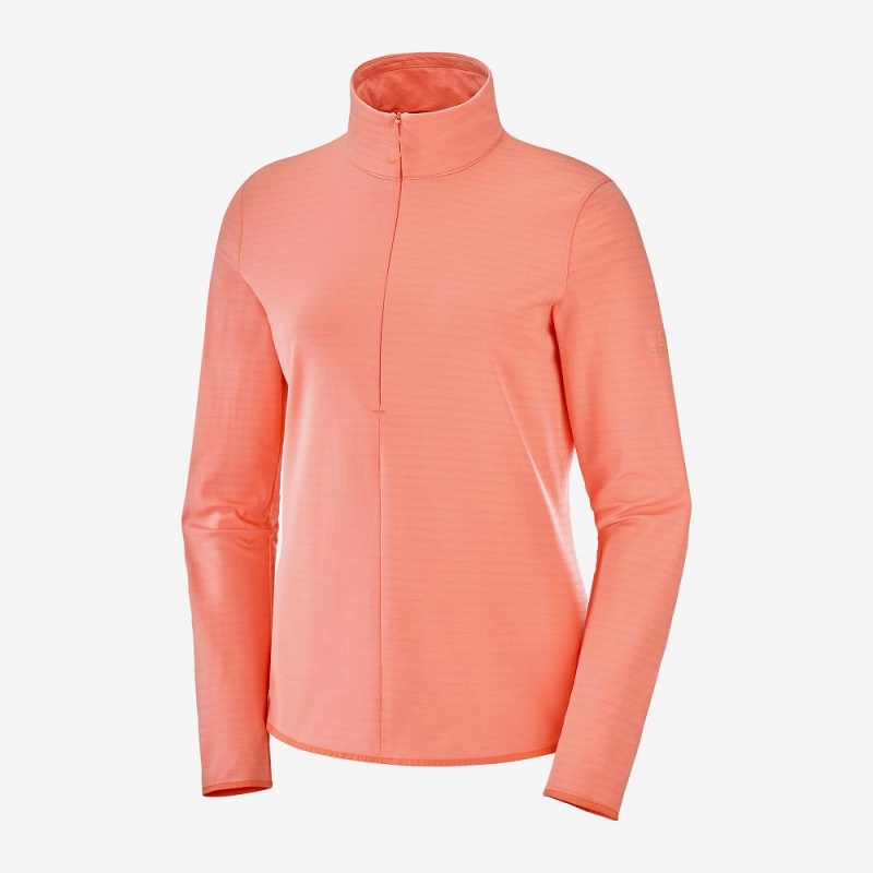 Salomon Essential Lightwarm Pullover Orange | 39160-KTLM